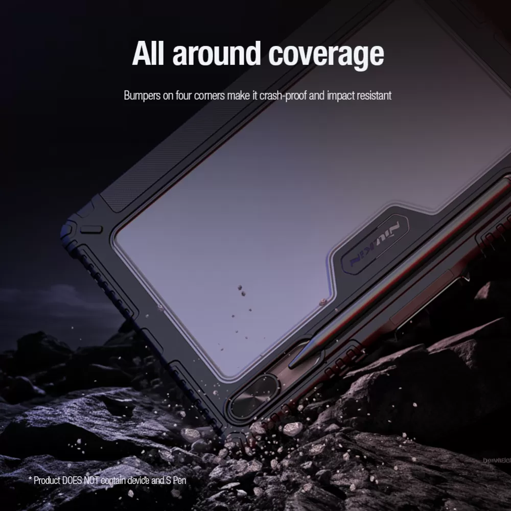 Samsung Galaxy Tab S9 maciņš zils NILLKIN BUMPER LEATHER PRO