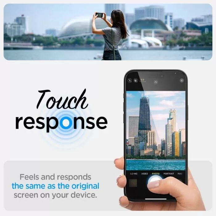 Apple iPhone 15 panssarilasi  SPIGEN GLAS.TR ”EZ FIT” FC