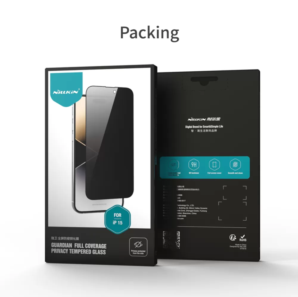 Apple iPhone 15 panssarilasi  NILLKIN GUARDIAN PRIVACY