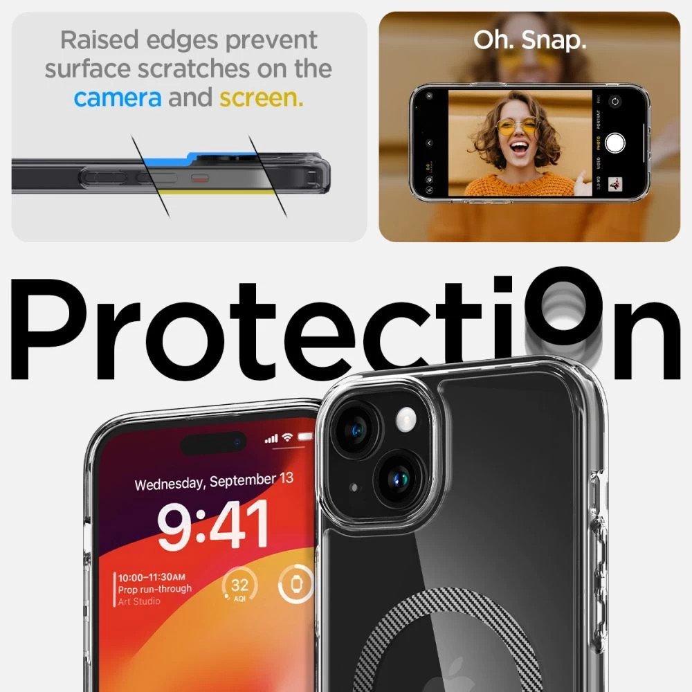 Apple iPhone 15 dėklas  SPIGEN ULTRA HYBRID MAG MAGSAFE