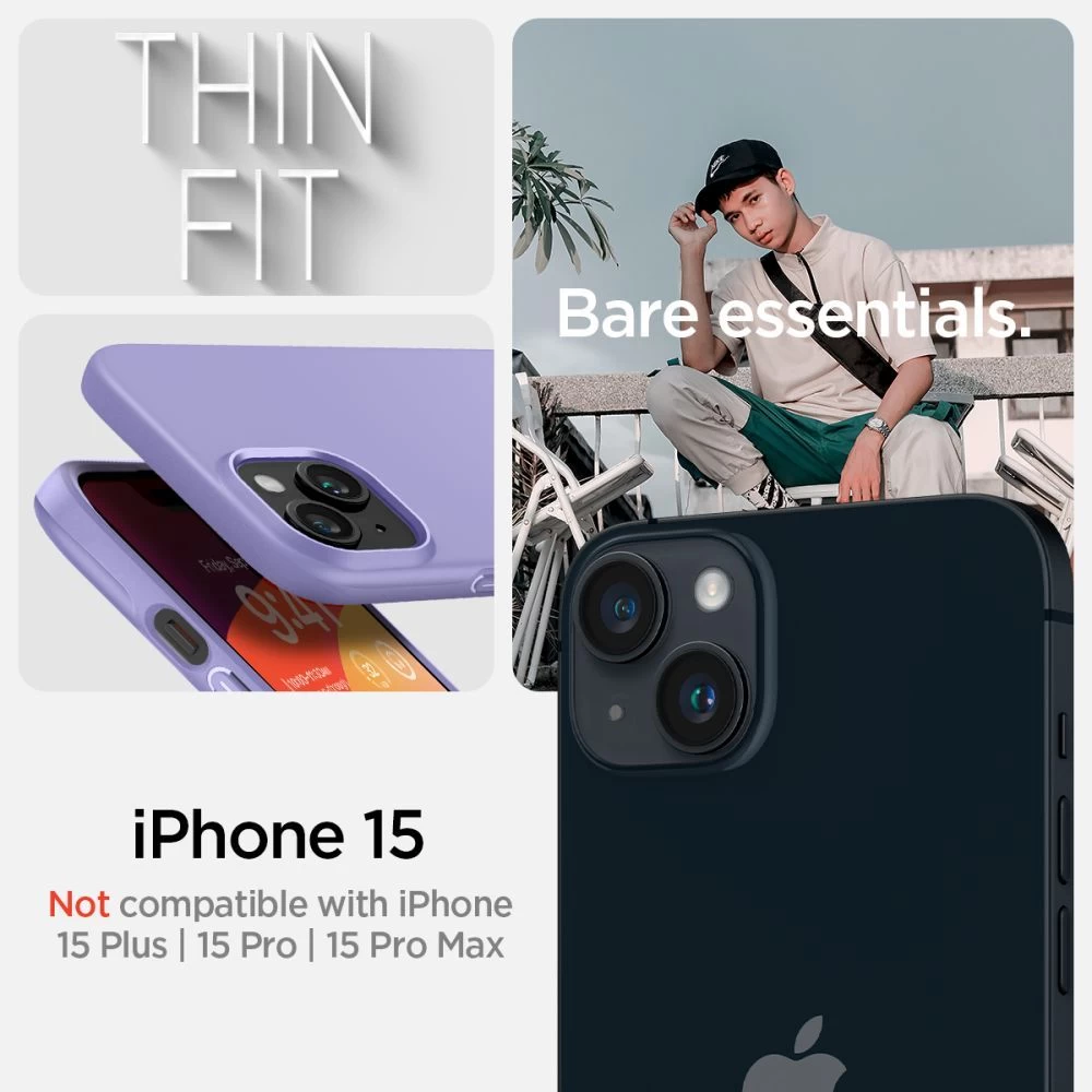Apple iPhone 15 dėklas  SPIGEN THIN FIT