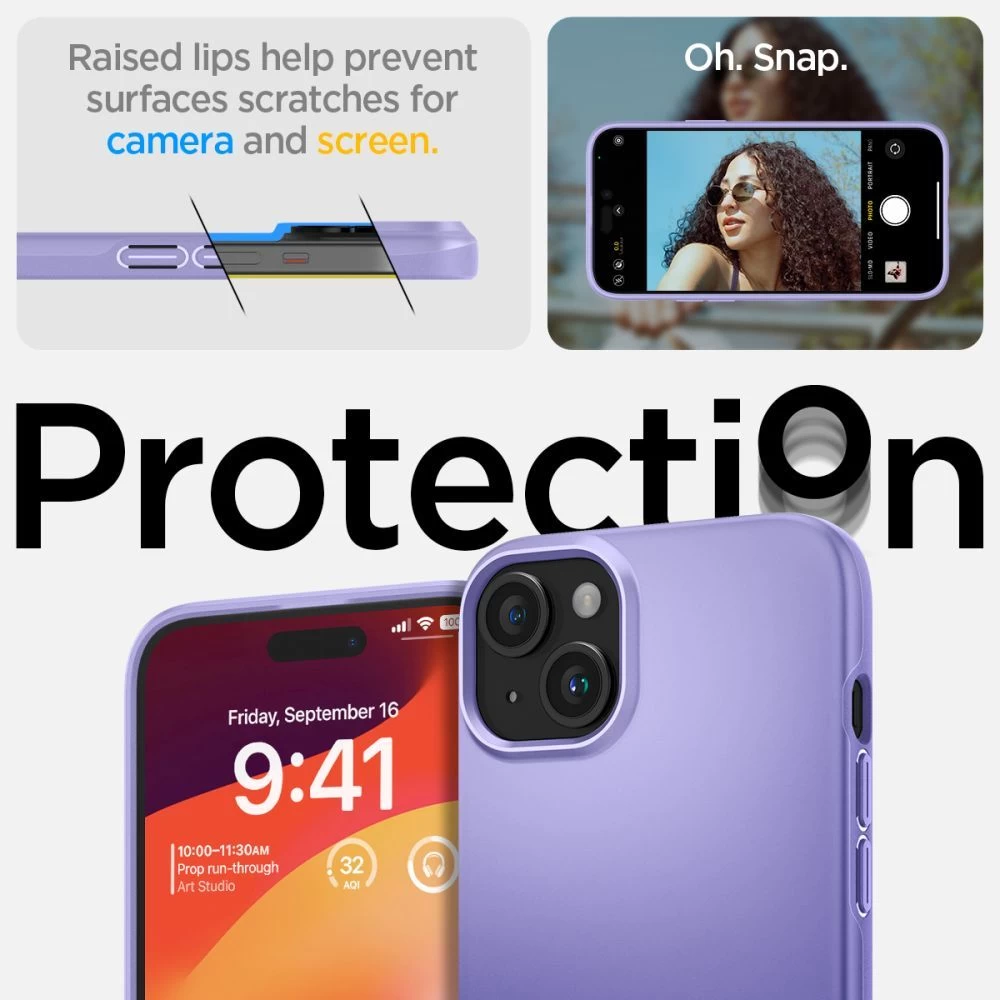 Apple iPhone 15 dėklas  SPIGEN THIN FIT