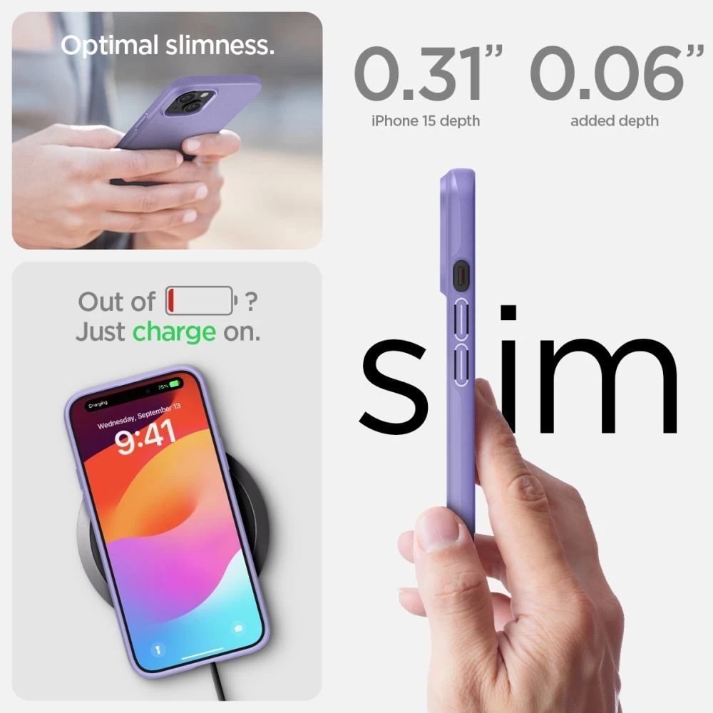 Apple iPhone 15 dėklas  SPIGEN THIN FIT