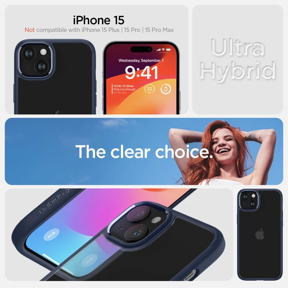 Apple iPhone 15 dėklas  SPIGEN ULTRA HYBRID