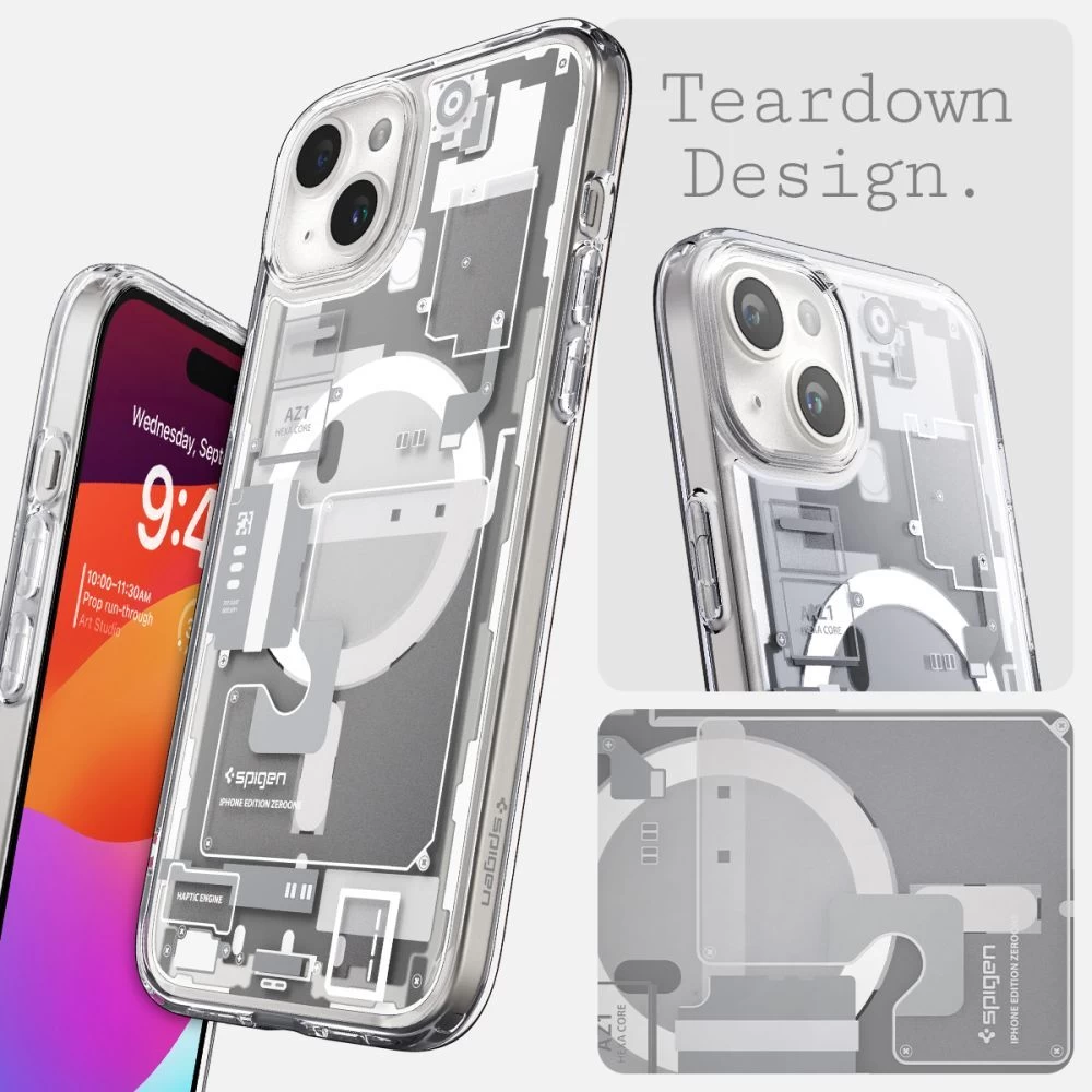 Apple iPhone 15 dėklas  SPIGEN ULTRA HYBRID MAG MAGSAFE