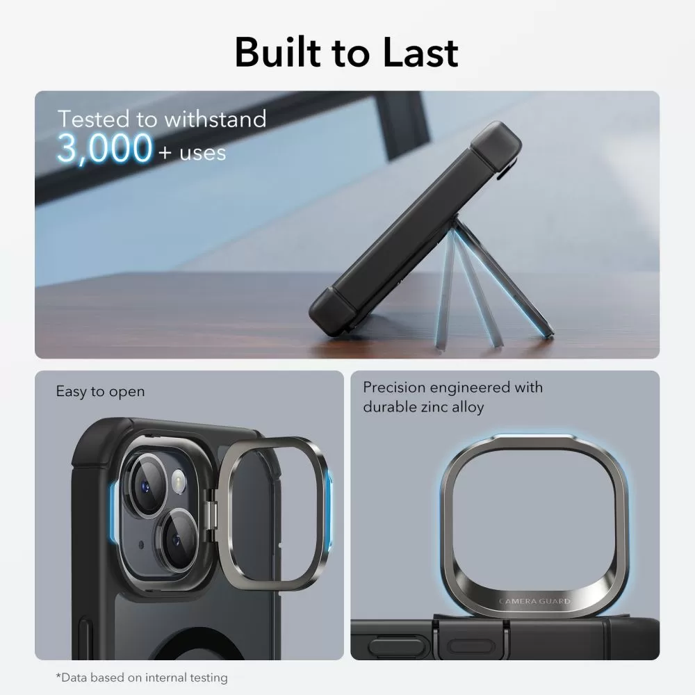 Apple iPhone 15 dėklas  ESR ARMOR TOUGH KICKSTAND HALOLOCK MAGSAFE