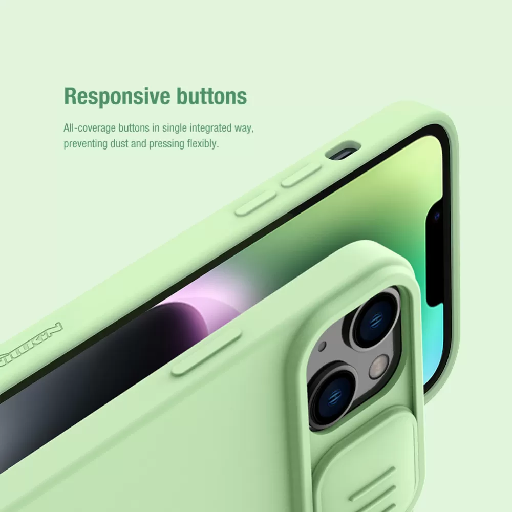 Apple iPhone 15 dėklas  NILLKIN CAMSHIELD SILKY MAGNETIC SILICON