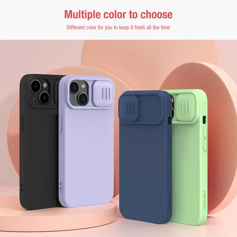 Apple iPhone 15 dėklas  NILLKIN CAMSHIELD SILKY MAGNETIC SILICON