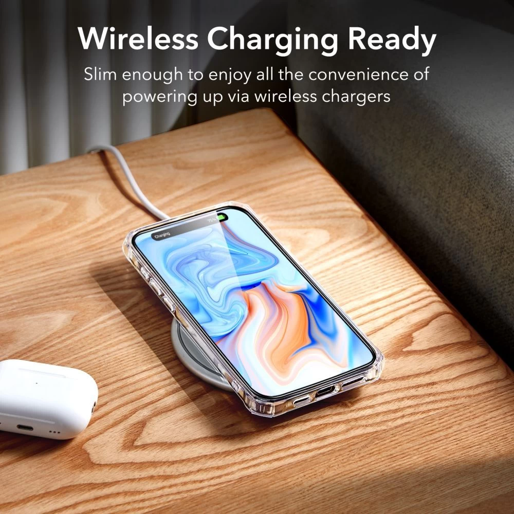 Apple iPhone 15 dėklas skaidrus ESR AIR ARMOR HALOLOCK MAGSAFE