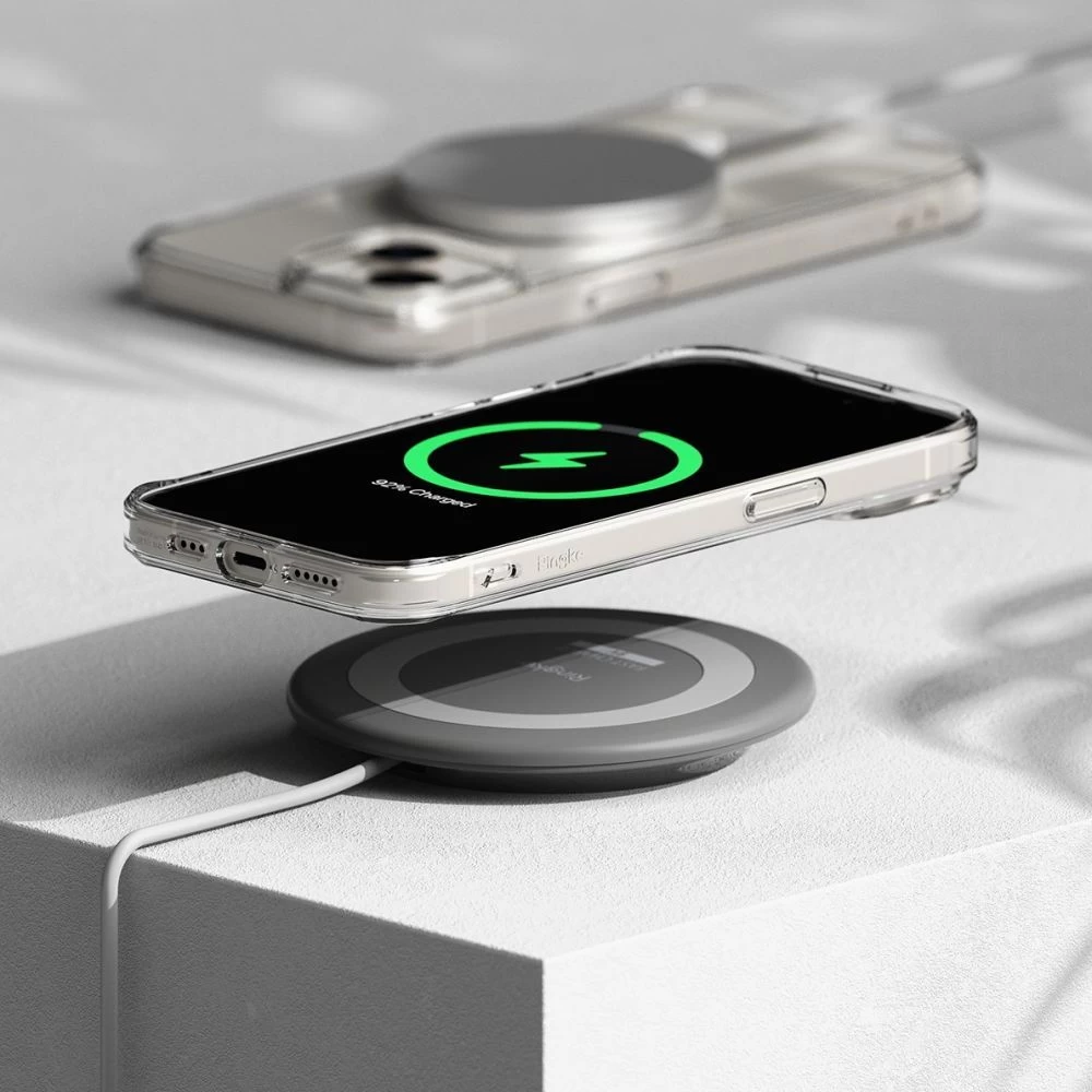 Apple iPhone 15 dėklas skaidrus RINGKE FUSION MAGNETIC MAGSAFE