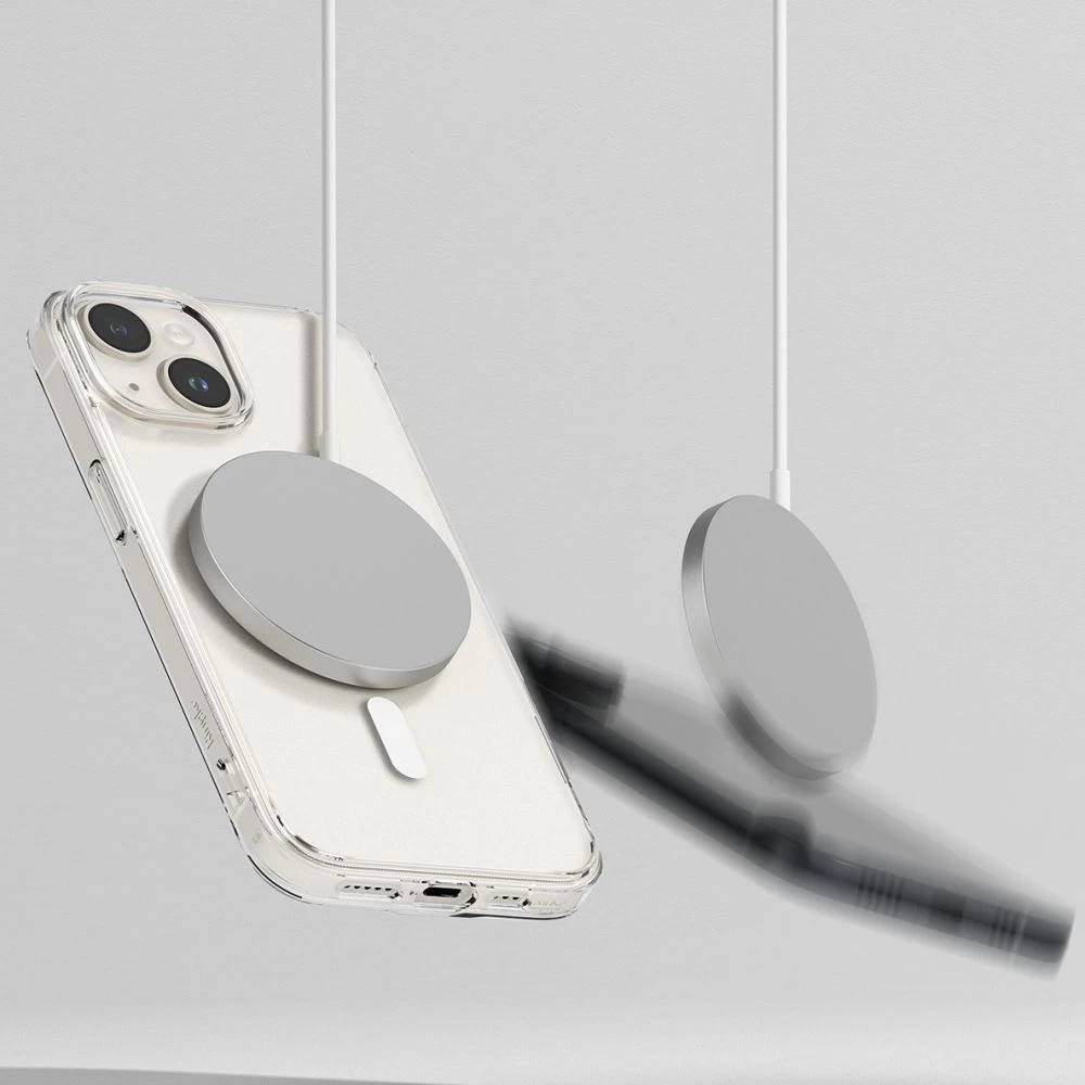 Apple iPhone 15 dėklas skaidrus RINGKE FUSION MAGNETIC MAGSAFE
