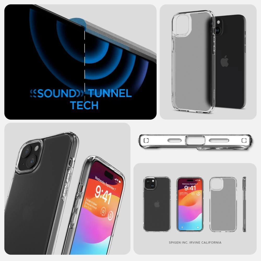 Apple iPhone 15 suojakuori läpinäkyvä SPIGEN ULTRA HYBRID