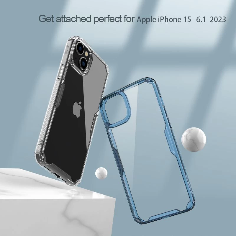 Apple iPhone 15 dėklas skaidrus NILLKIN TPU PRO