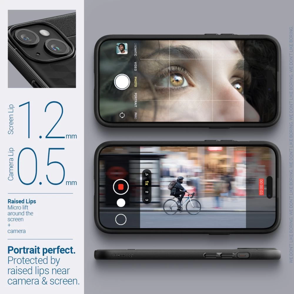 Apple iPhone 15 dėklas Juoda CASEOLOGY PARALLAX MAG MAGSAFE