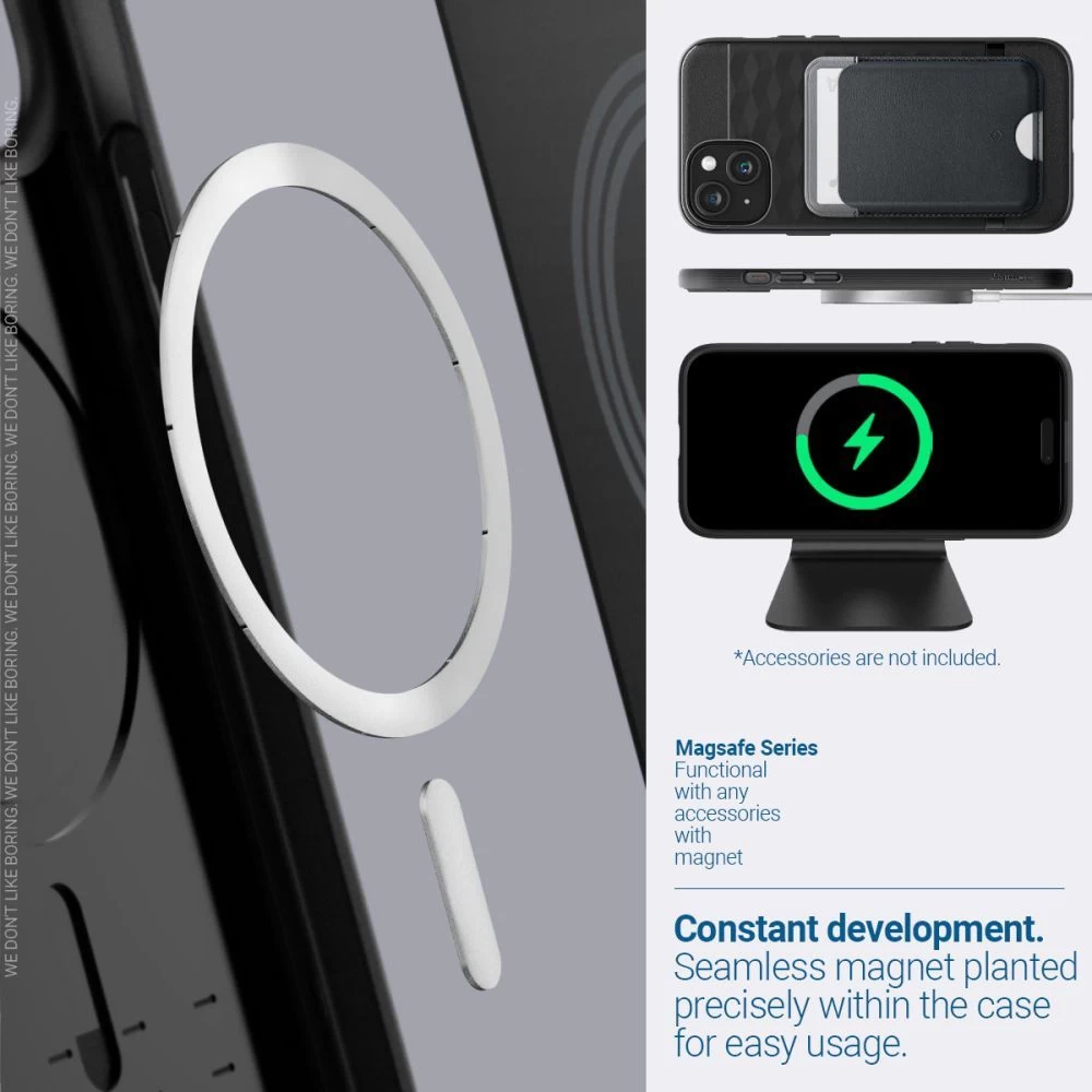 Apple iPhone 15 dėklas Juoda CASEOLOGY PARALLAX MAG MAGSAFE