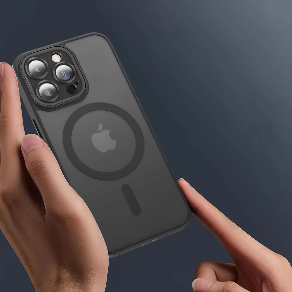 Apple iPhone 15 dėklas Juoda TECH-PROTECT MAGMAT CAM+ MAGSAFE