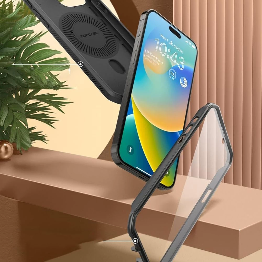 Apple iPhone 15 dėklas Juoda SUPCASE UB PRO MAG MAGSAFE