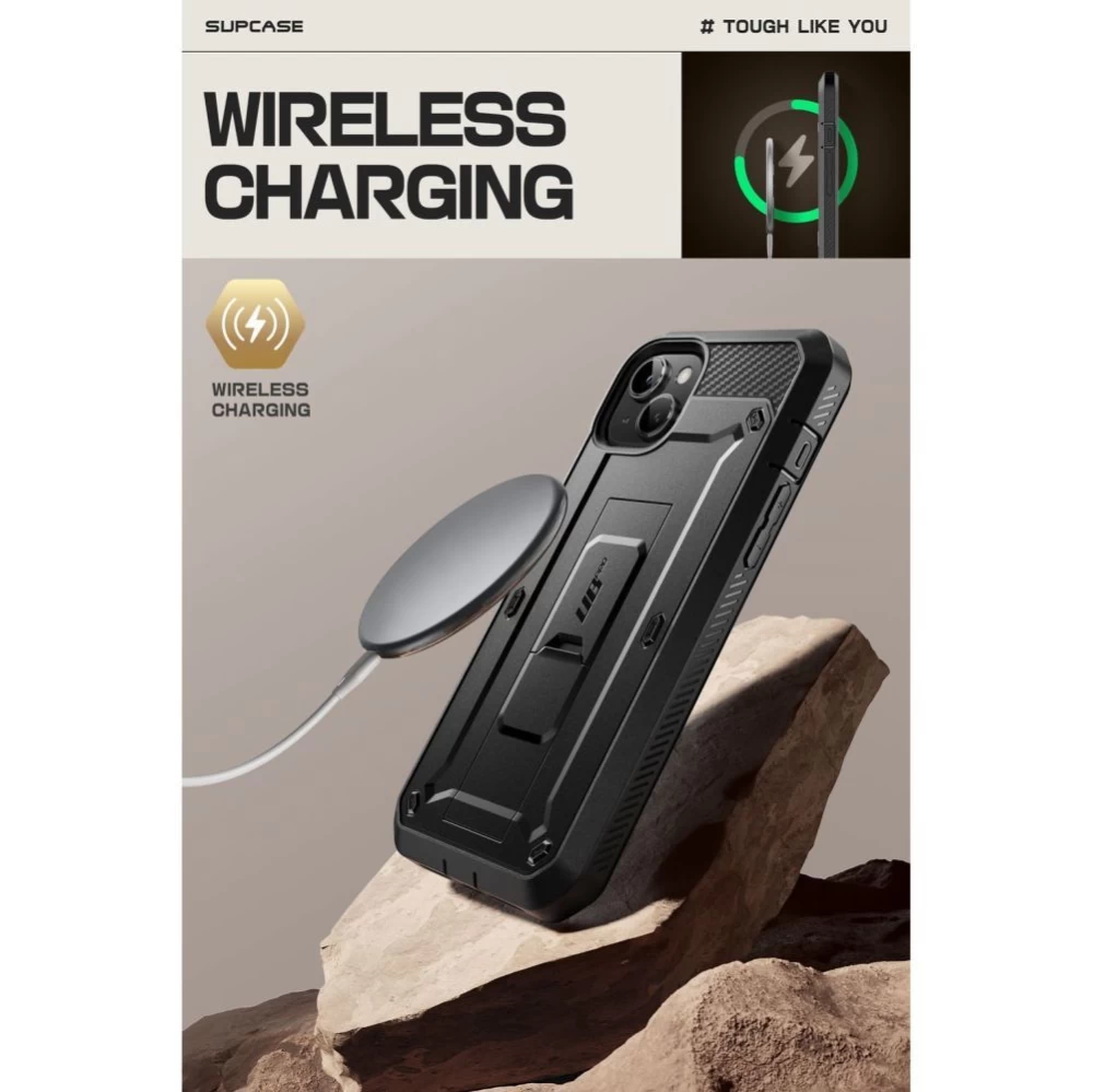 Apple iPhone 15 dėklas Juoda SUPCASE UNICORN BEETLE PRO