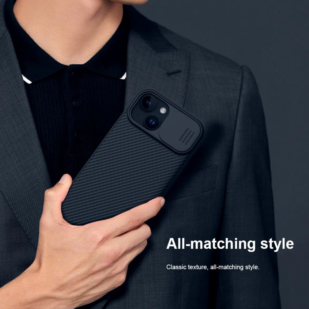 Apple iPhone 15 dėklas Juoda NILLKIN CAMSHIELD PRO