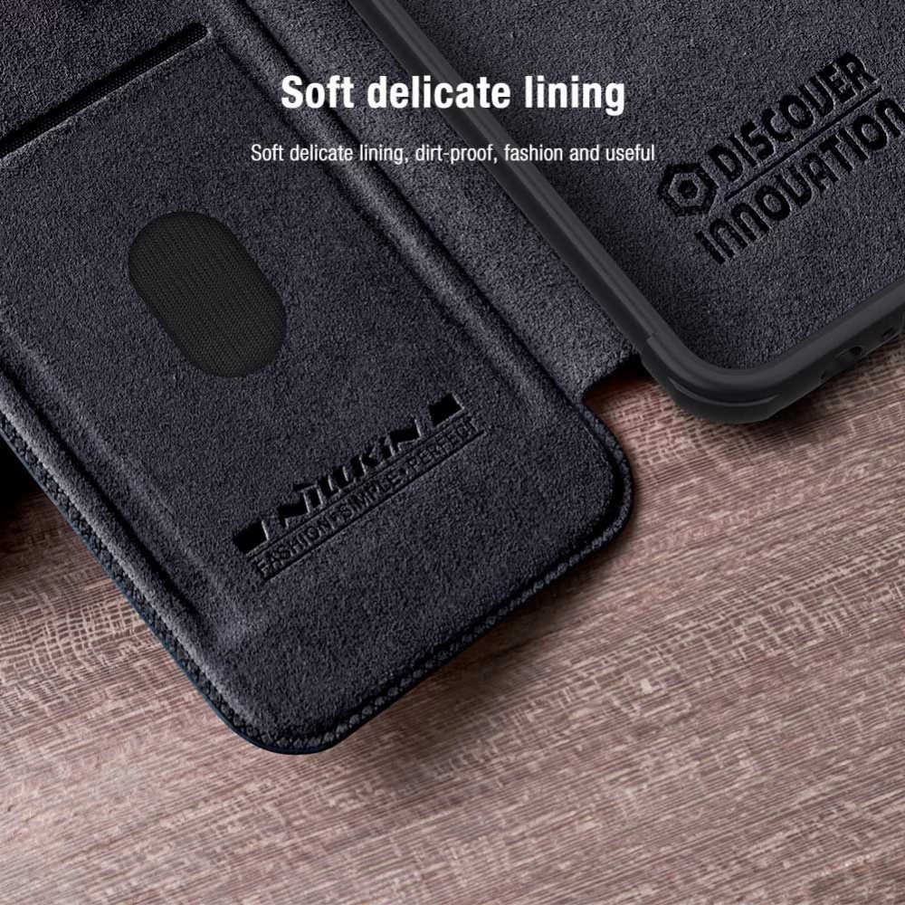 Apple iPhone 15 dėklas Juoda NILLKIN QIN PRO LEATHER
