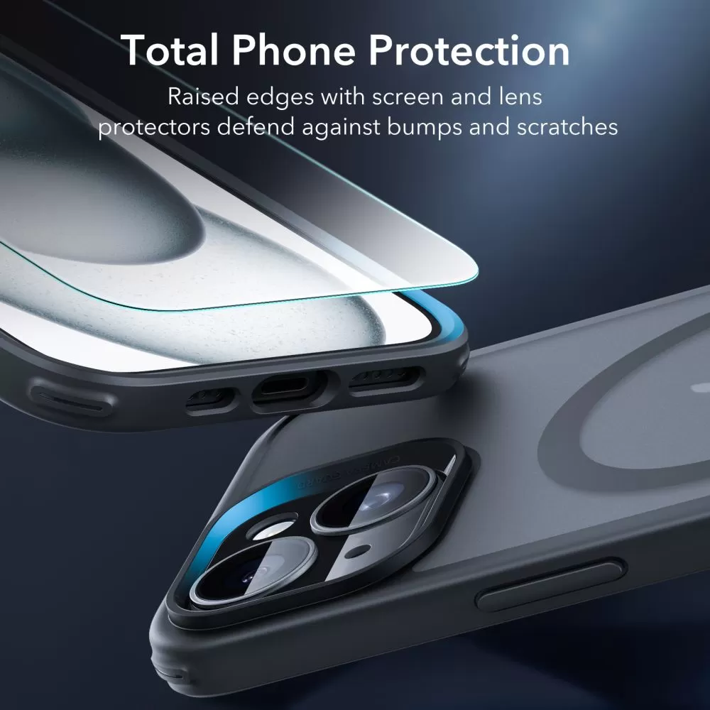 Apple iPhone 15 dėklas Juoda ESR CLASSIC PRO SET HALOLOCK MAGSAFE