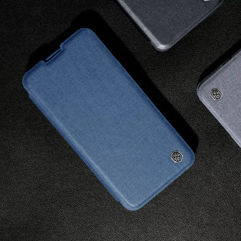 Apple iPhone 15 dėklas žalia NILLKIN QIN PRO LEATHER (PLAIN VERSION)