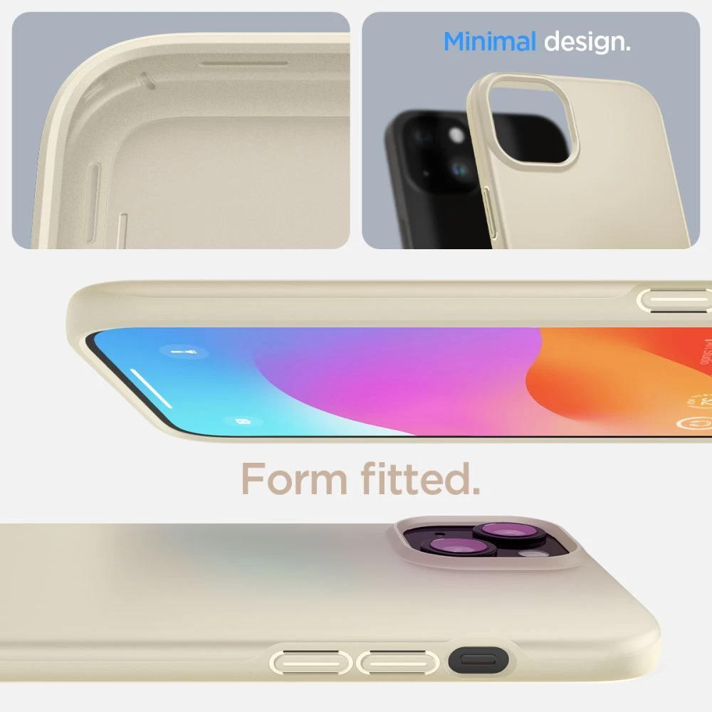 Apple iPhone 15 dėklas baltas SPIGEN THIN FIT