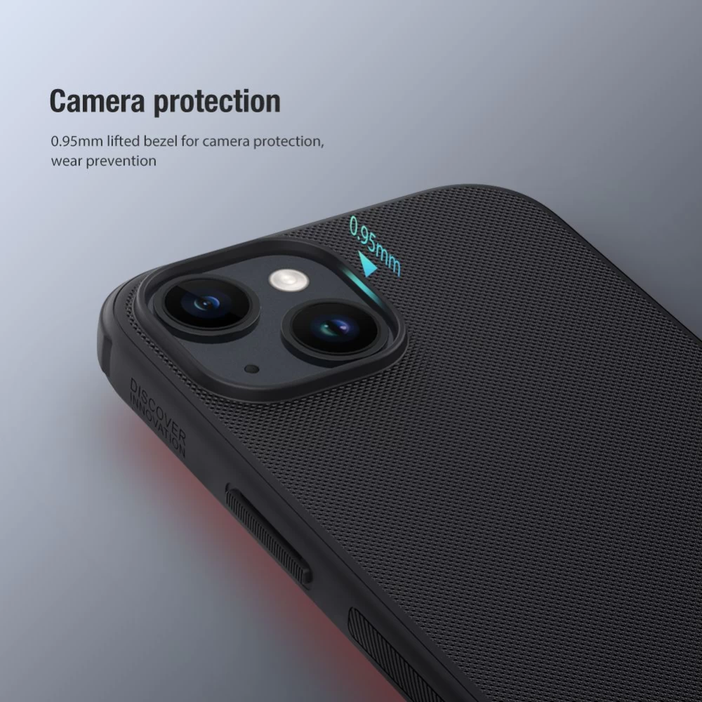 Apple iPhone 15 dėklas mėlyna NILLKIN SUPER FROSTED SHIELD PRO