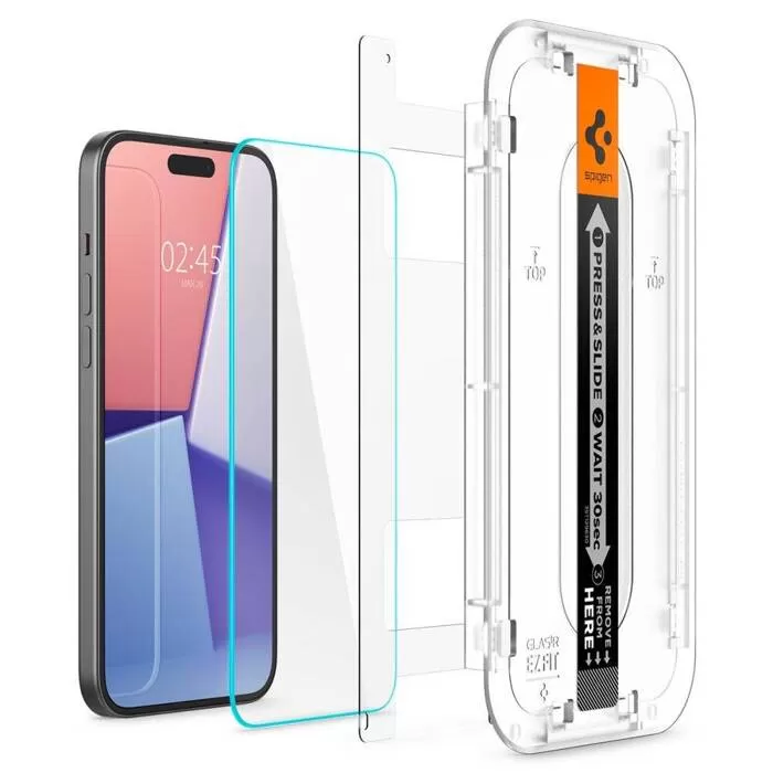 Apple iPhone 15 apsauginis stiklas  SPIGEN GLAS.TR ”EZ FIT”