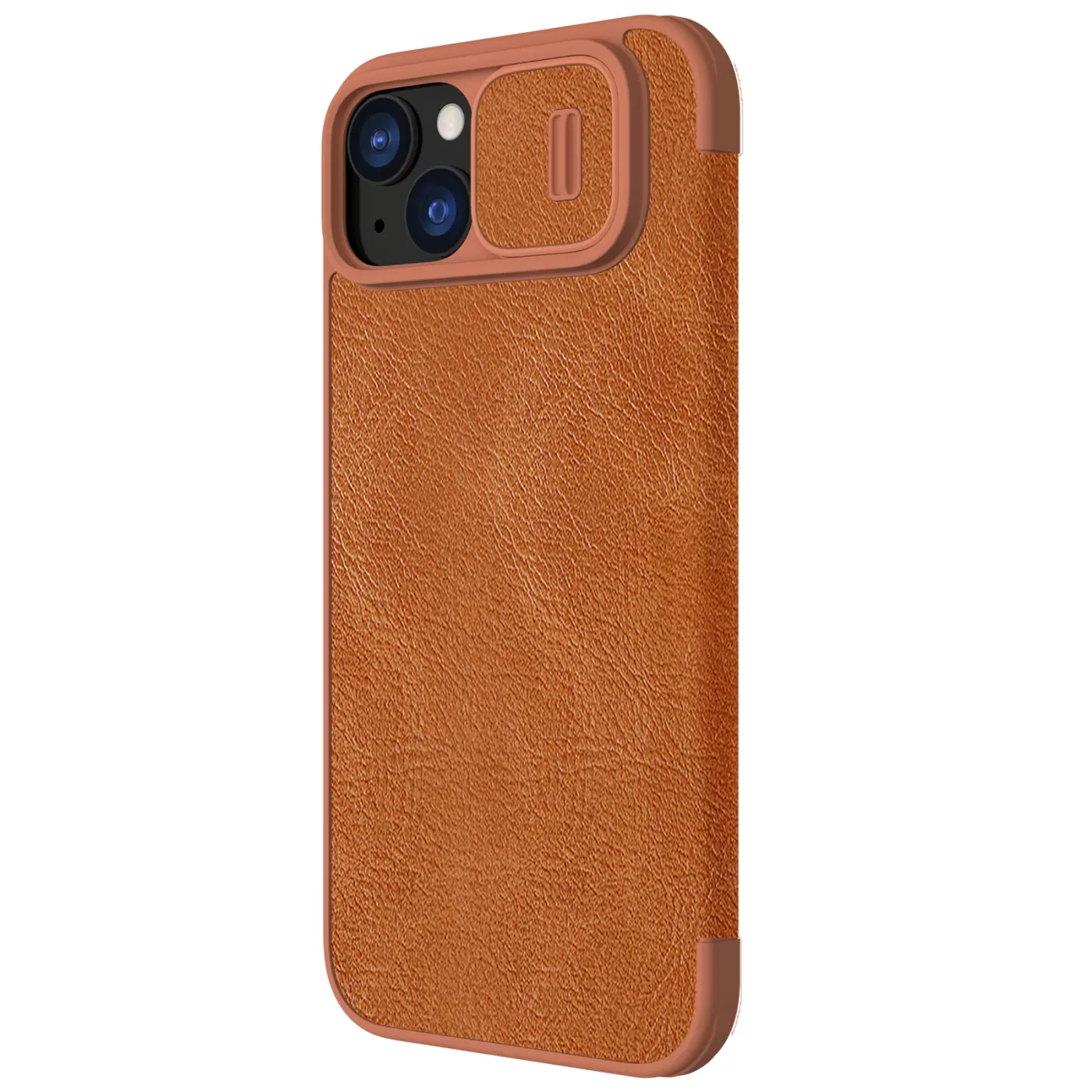 Apple iPhone 15 dėklas rudas NILLKIN QIN PRO LEATHER