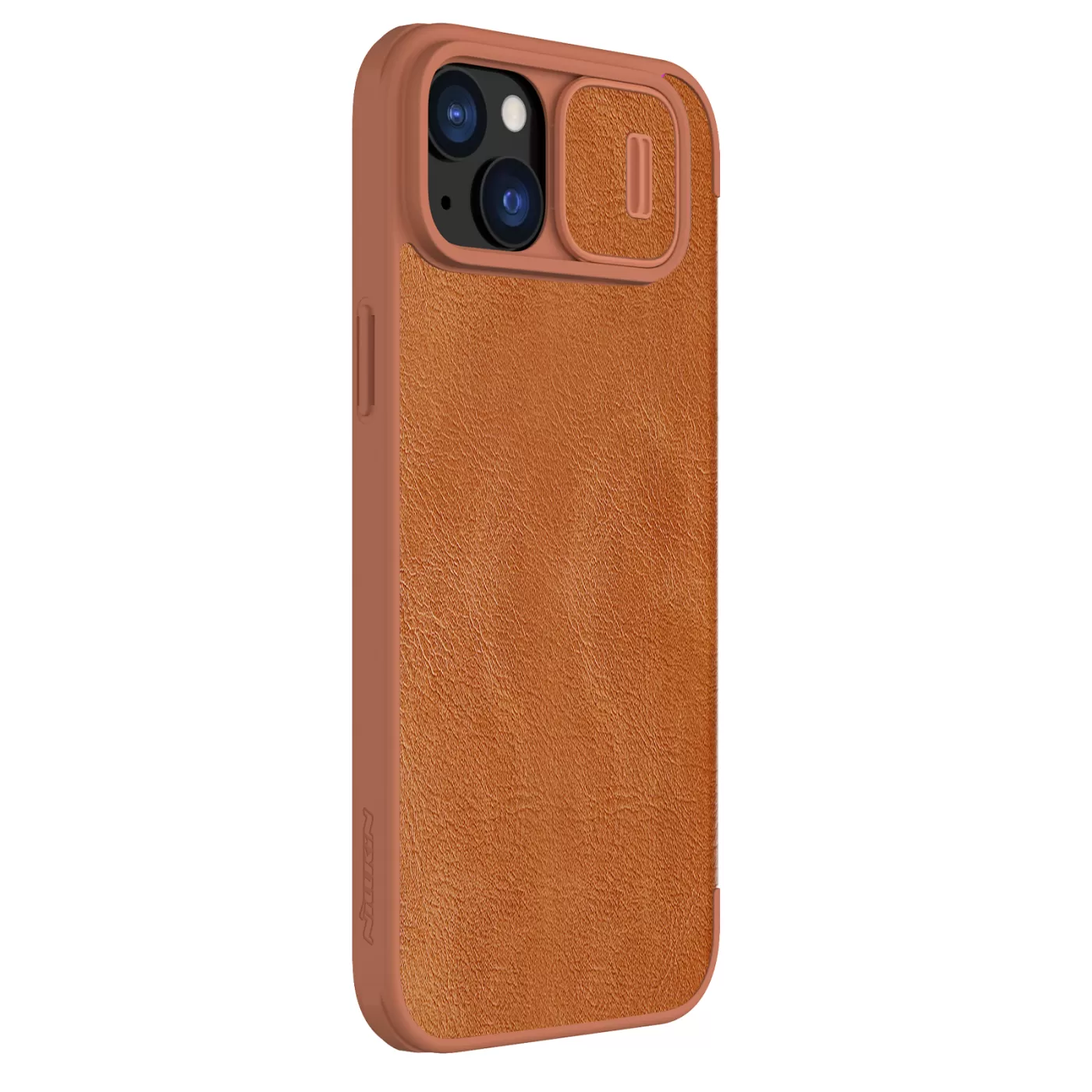 Apple iPhone 15 dėklas rudas NILLKIN QIN PRO LEATHER