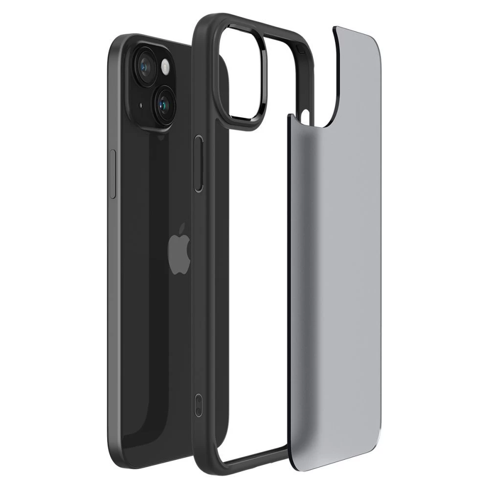 Apple iPhone 15 dėklas Juoda SPIGEN ULTRA HYBRID