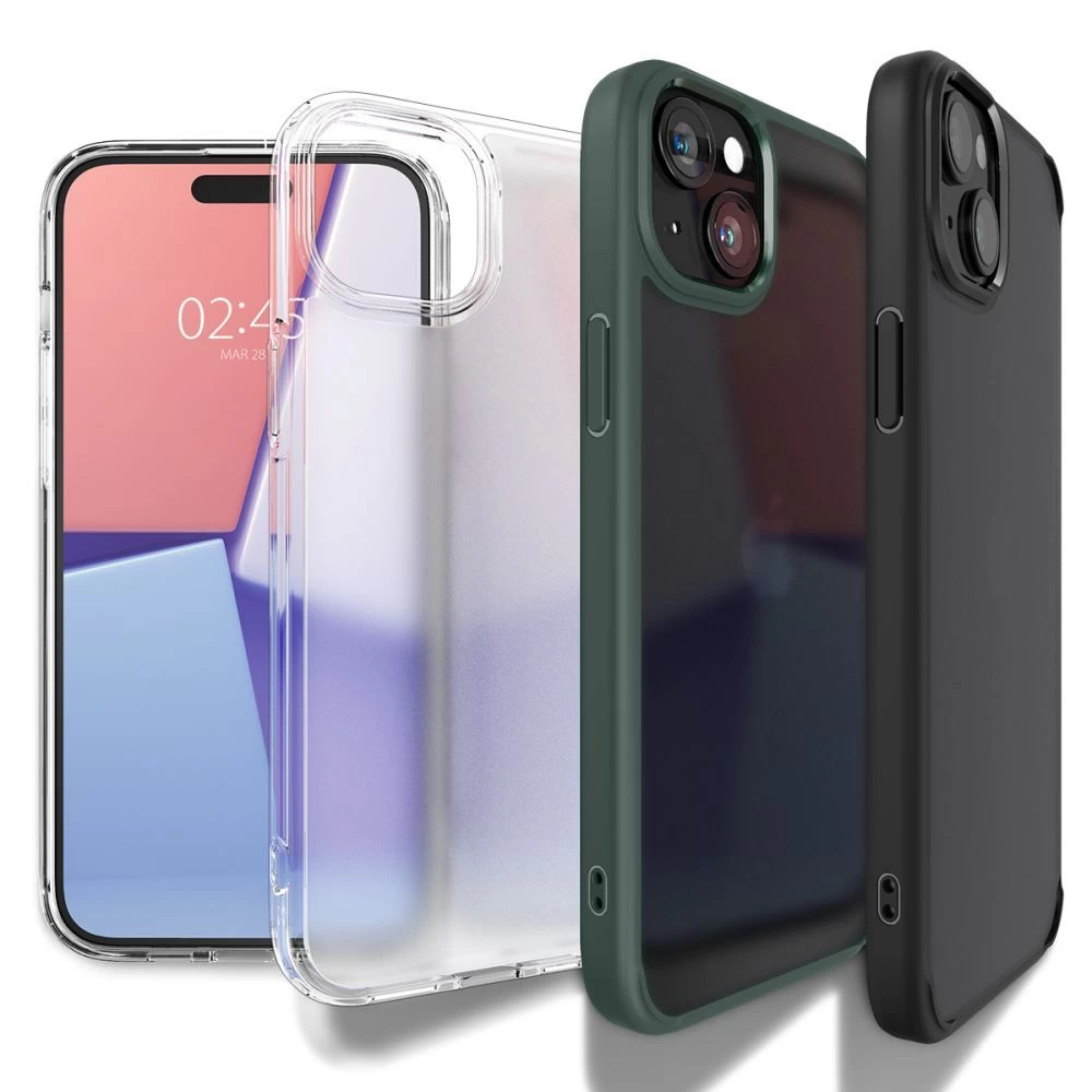 Apple iPhone 15 dėklas Juoda SPIGEN ULTRA HYBRID