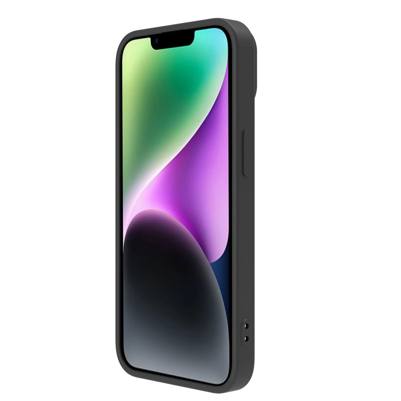 Apple iPhone 15 dėklas Juoda NILLKIN CAMSHIELD SILKY SILICON