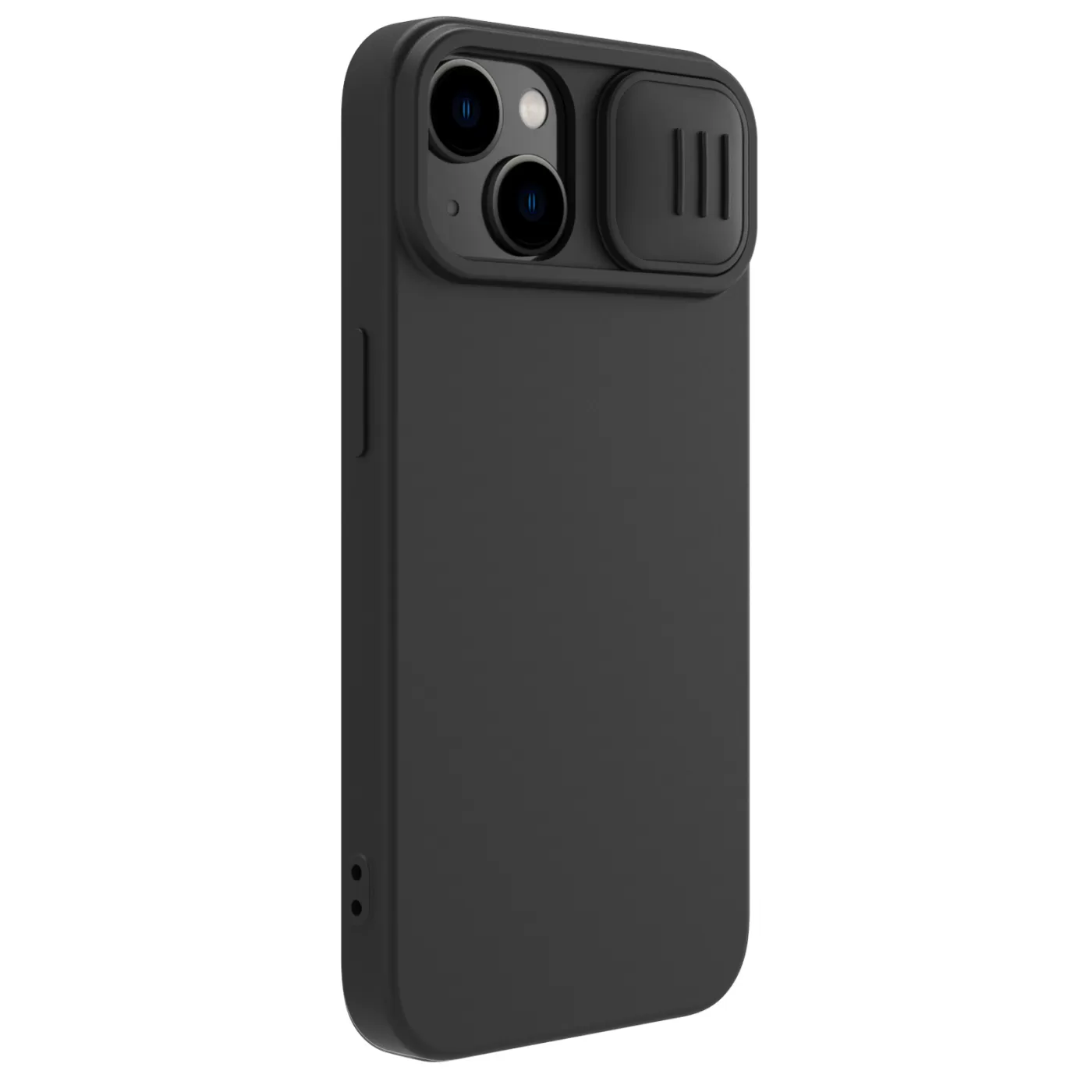 Apple iPhone 15 dėklas Juoda NILLKIN CAMSHIELD SILKY MAGNETIC SILICON