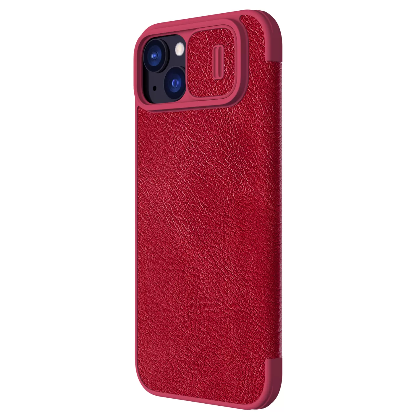 Apple iPhone 15 dėklas raudonas NILLKIN QIN PRO LEATHER