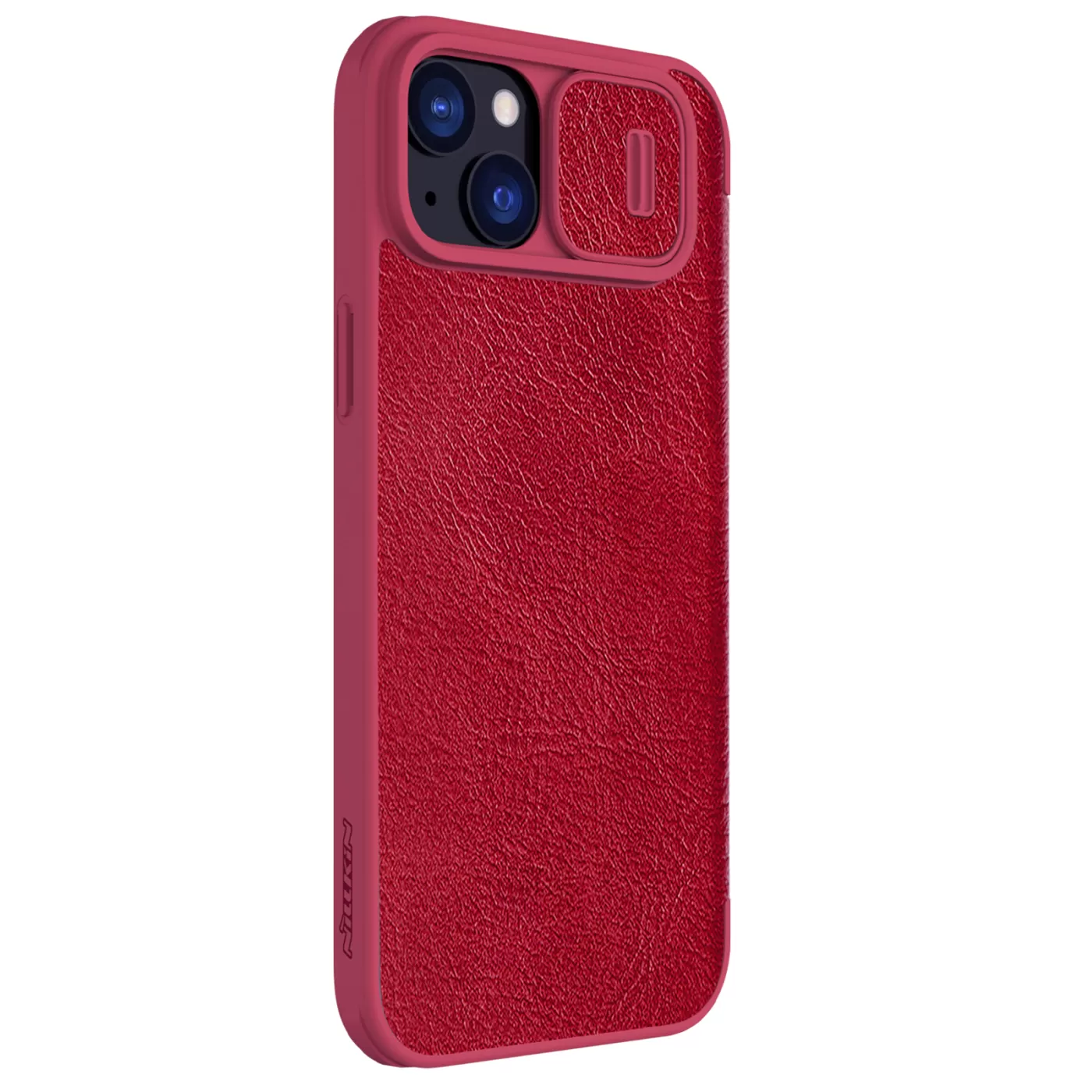 Apple iPhone 15 dėklas raudonas NILLKIN QIN PRO LEATHER