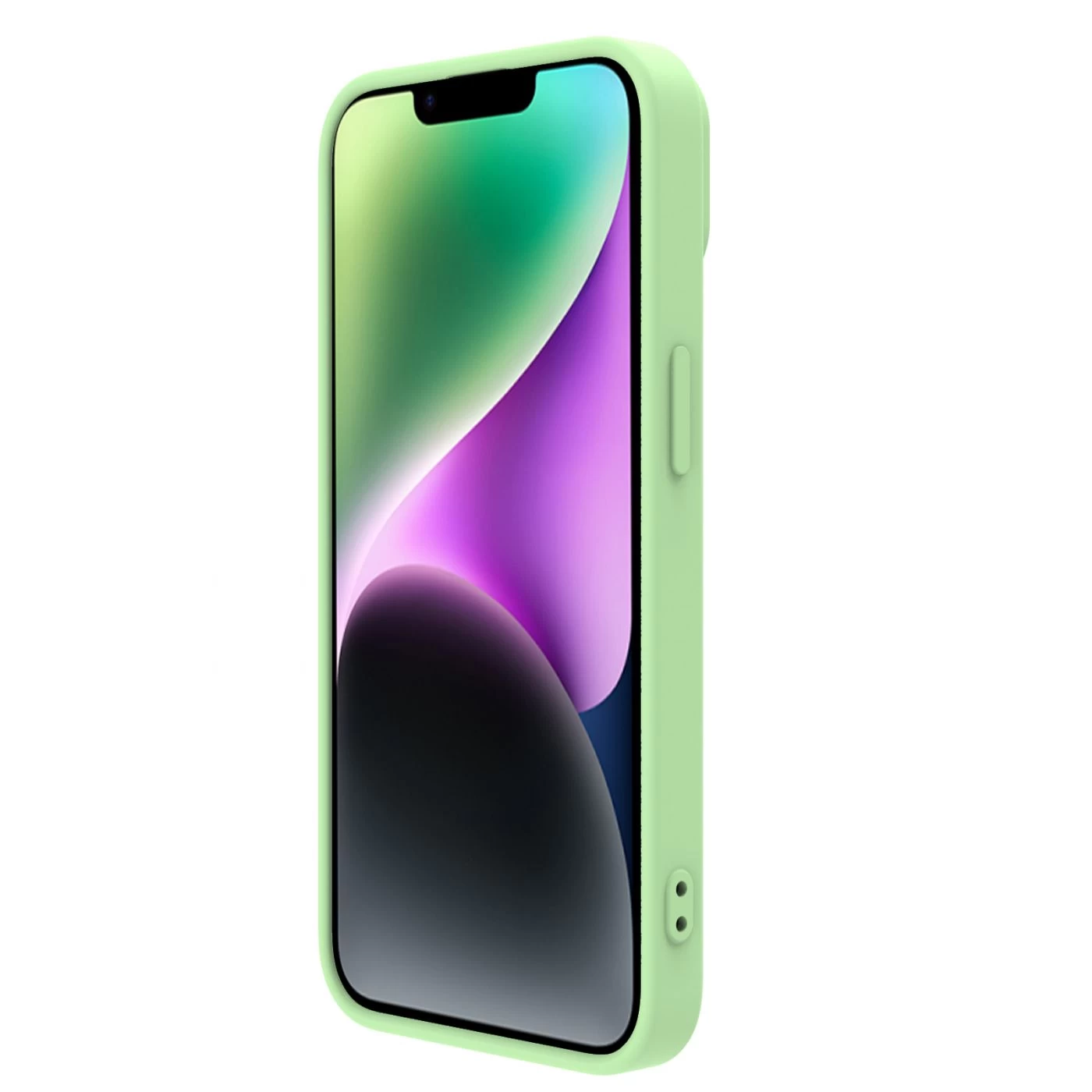 Apple iPhone 15 dėklas žalia NILLKIN CAMSHIELD SILKY SILICON