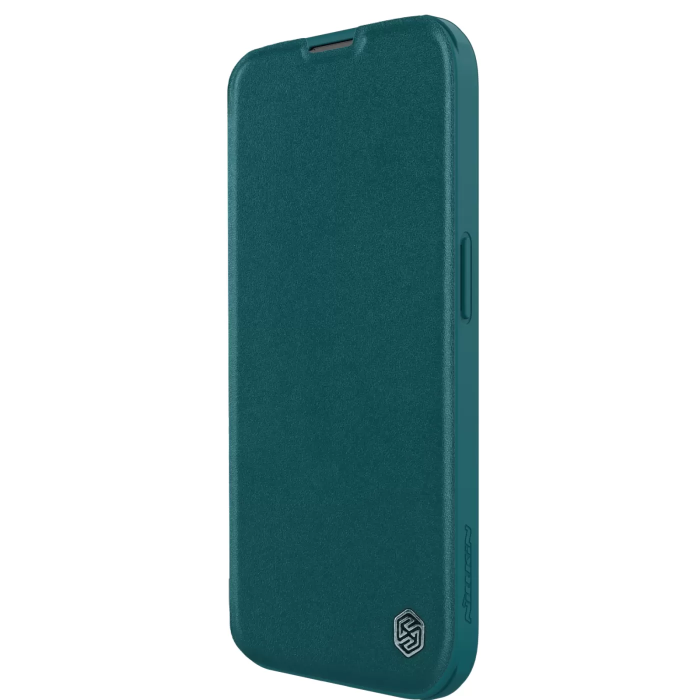 Apple iPhone 15 dėklas žalia NILLKIN QIN PRO LEATHER (PLAIN VERSION)
