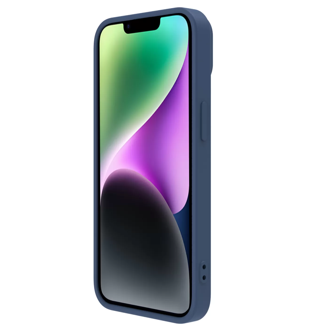 Apple iPhone 15 dėklas mėlyna NILLKIN CAMSHIELD SILKY MAGNETIC SILICON