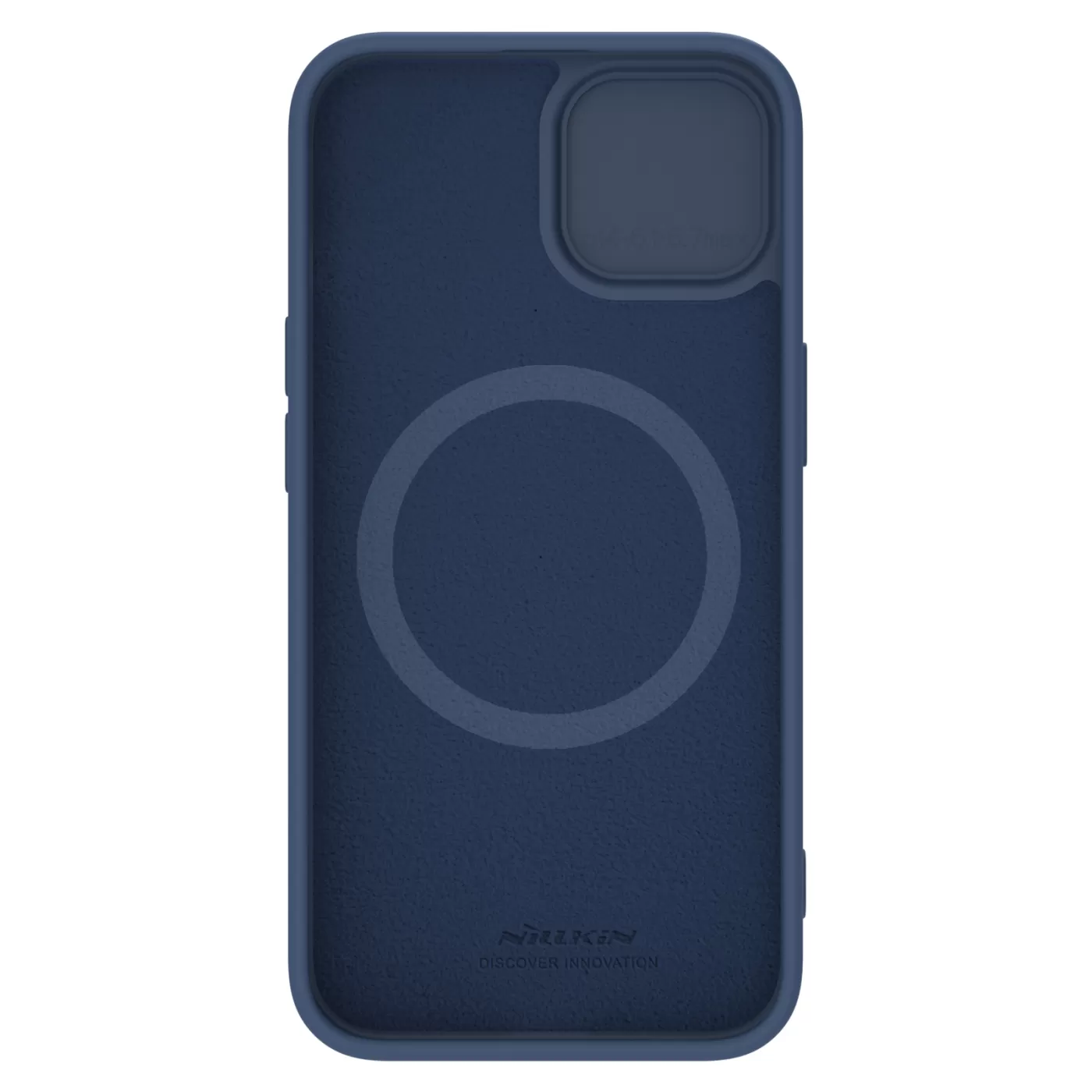 Apple iPhone 15 dėklas mėlyna NILLKIN CAMSHIELD SILKY MAGNETIC SILICON