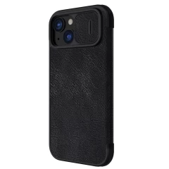 Apple iPhone 15 dėklas Juoda NILLKIN QIN PRO LEATHER