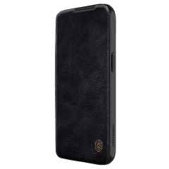 Apple iPhone 15 dėklas Juoda NILLKIN QIN PRO LEATHER