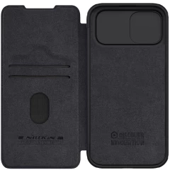 Apple iPhone 15 dėklas Juoda NILLKIN QIN PRO LEATHER