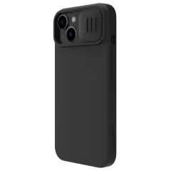 Apple iPhone 15 dėklas Juoda NILLKIN CAMSHIELD SILKY MAGNETIC SILICON