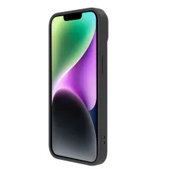 Apple iPhone 15 dėklas Juoda NILLKIN CAMSHIELD SILKY MAGNETIC SILICON
