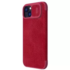 Apple iPhone 15 dėklas raudonas NILLKIN QIN PRO LEATHER