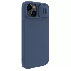 Apple iPhone 15 dėklas mėlyna NILLKIN CAMSHIELD SILKY MAGNETIC SILICON