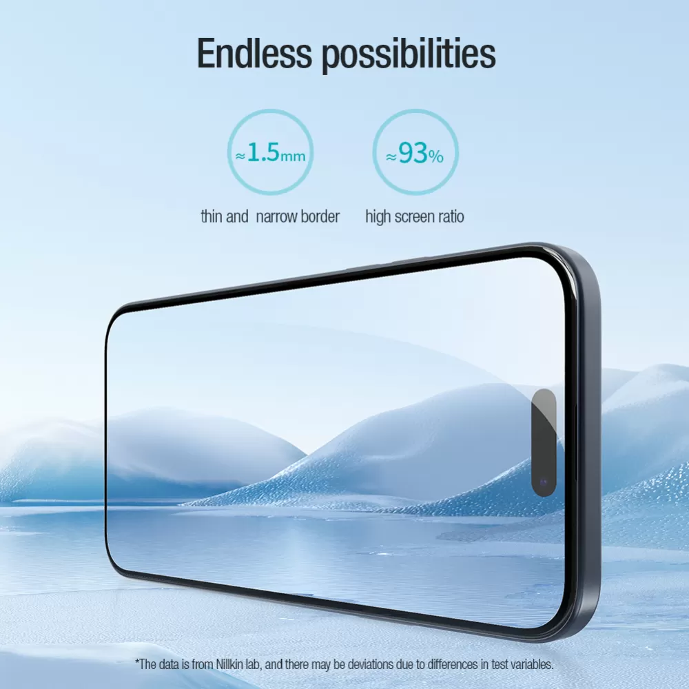 Apple iPhone 15 Plus kaitseklaas must NILLKIN EZ SET (1PC)