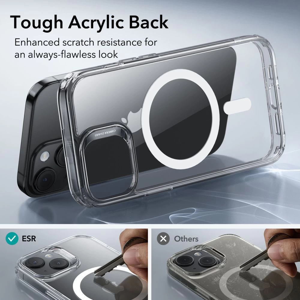 Apple iPhone 15 Plus vāciņš caurspīdīgs ESR CLASSIC HYBRID HALOLOCK MAGSAFE